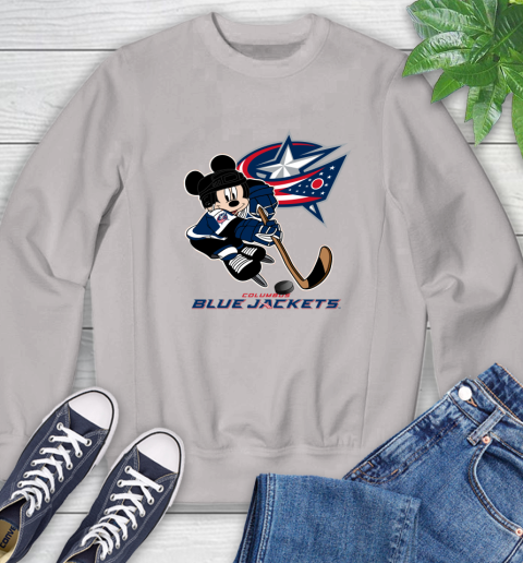 NHL Columbus Blue Jackets Mickey Mouse Disney Hockey T Shirt