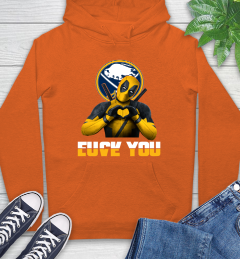NHL Buffalo Sabres Deadpool Love You Fuck You Hockey Sports Hoodie 4