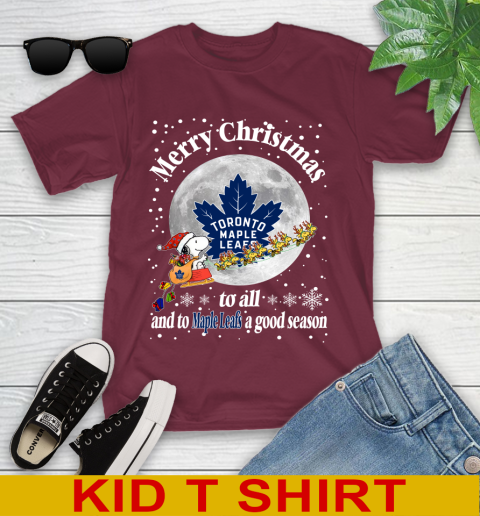 Toronto Maple Leafs Merry Christmas To All And To Maple Leafs A Good Season NHL Hockey Sports Youth T-Shirt 5