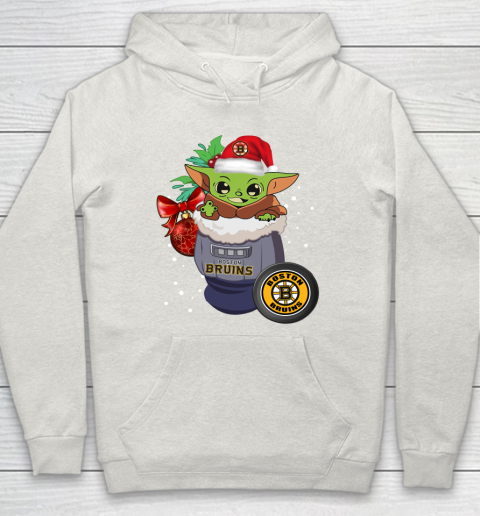 Boston Bruins Christmas Baby Yoda Star Wars Funny Happy NHL Hoodie 12