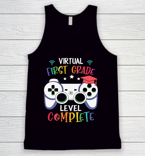 Back To School Shirt Virtual First Grade level complete Tank Top