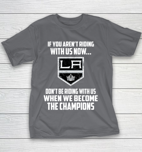 NHL Los Angeles Kings Hockey We Become The Champions Youth T-Shirt 5