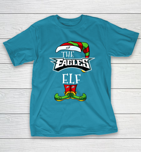 Philadelphia Eagles Christmas ELF Funny NFL T-Shirt 7