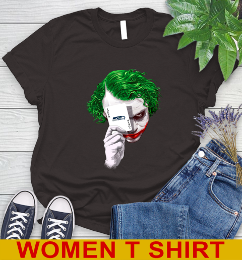 Seattle Seahawks NFL Football Joker Card Shirt Women's T-Shirt 9