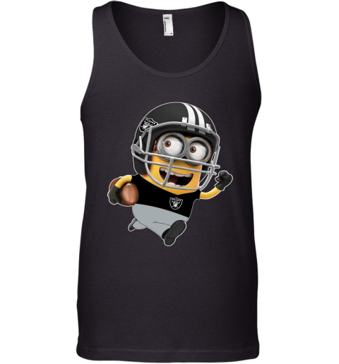 NFL Oakland Raiders Minions Disney Football Sports ktE0SjpICtS unisex tank 17 95 151514 front black