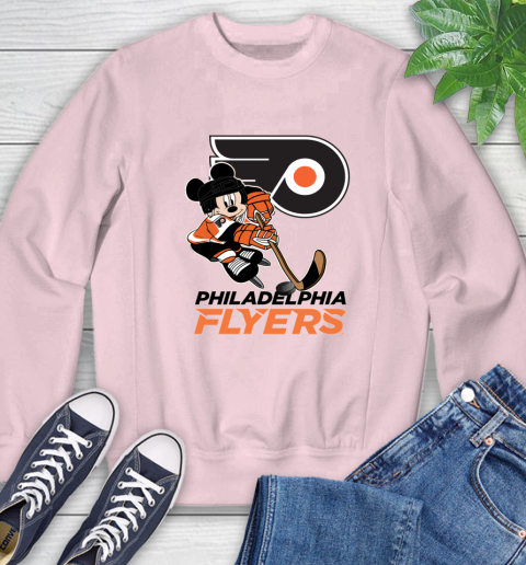 NHL Philadelphia Flyers Mickey Mouse Disney Hockey T Shirt Sweatshirt 9
