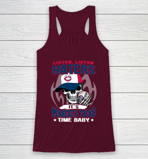 Listen Haters It is TWINS Time Baby MLB Racerback Tank 2