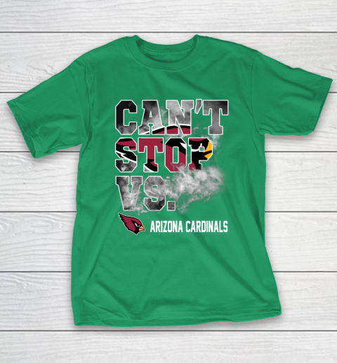 NFL Arizona Cardinals Football Can't Stop Vs T-Shirt 5