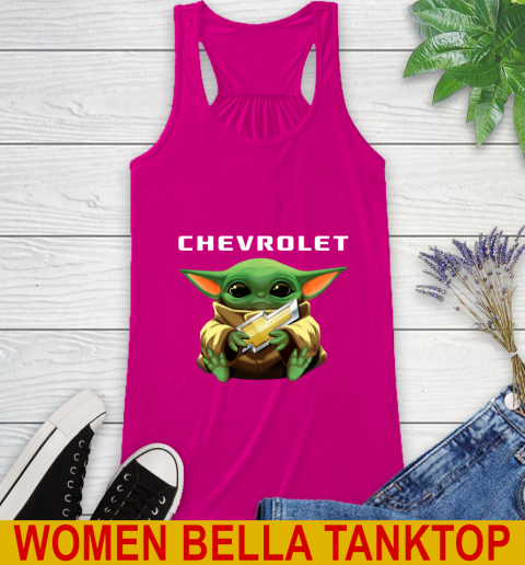 Star Wars Baby Yoda Hugs Chevrolet Car Shirt 42