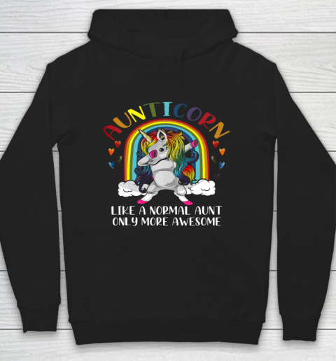Aunticorn Like An Aunt Only Awesome Dabbing Unicorn Hoodie