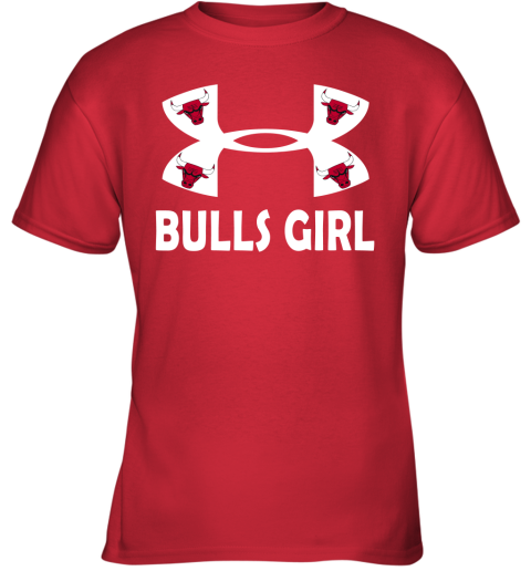 NBA Chicago Bulls Girl Under Armour Basketball Sports oo5PQmBwwUy youth t shirt 26 95 151514 front red