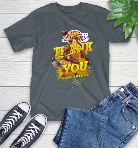 Great Thank you Kobe Bryant Los Angeles Lakers signature shirt 7
