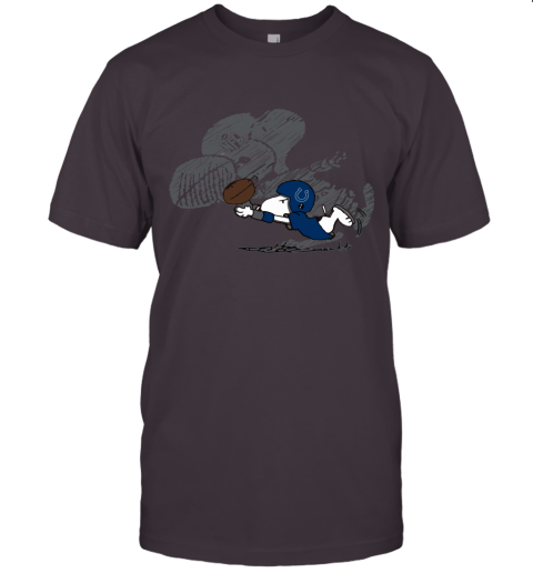 Indianapolis Colts Snoopy Plays The Football Game Unisex Jersey Tee