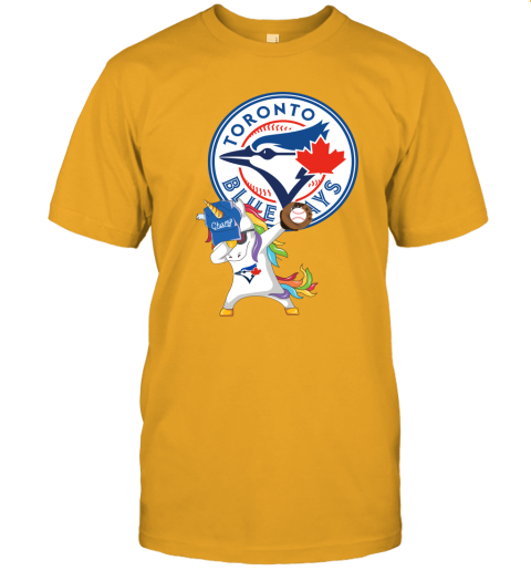 Hip Hop Dabbing Unicorn Flippin Love Toronto Blue Jays Unisex Jersey Tee