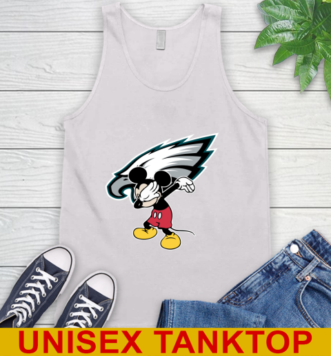 Philadelphia Eagles NFL Football Dabbing Mickey Disney Sports Tank Top