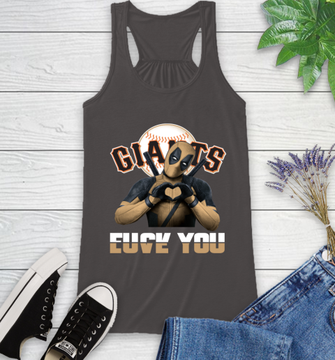 MLB San Francisco Giants Deadpool Love You Fuck You Baseball Sports Racerback Tank 11