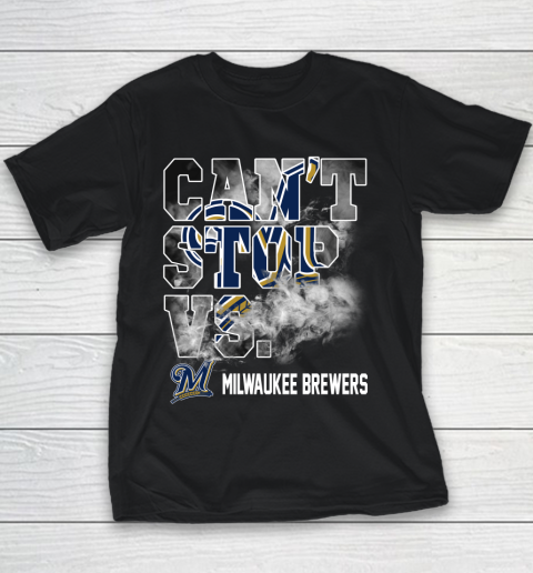 MLB Milwaukee Brewers Baseball Can't Stop Vs Brewers Youth T-Shirt