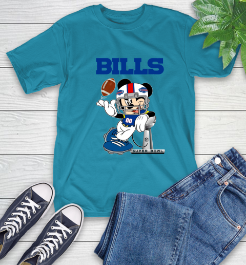 NFL Buffalo Bills Mickey Mouse Disney Super Bowl Football T Shirt T-Shirt 8
