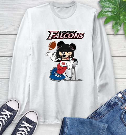 NFL Atlanta Falcons Mickey Mouse Disney Super Bowl Football T Shirt Long Sleeve T-Shirt