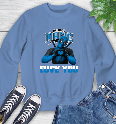 NBA Orlando Magic Deadpool Love You Fuck You Basketball Sports Sweatshirt 11
