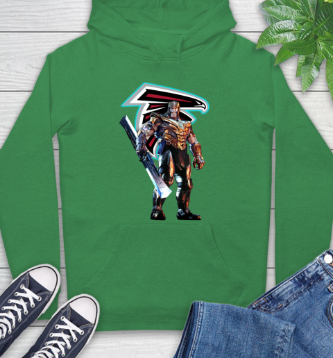 NFL Thanos Gauntlet Avengers Endgame Football Atlanta Falcons Hoodie 8