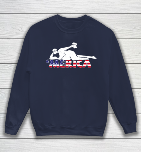 Beer Lover Funny Shirt Mens 4th Of July Merica Fat Party Funny Drinking Adult Joke Sweatshirt 2