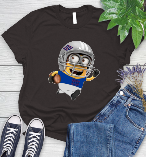NFL New York Giants Minions Disney Football Sports Women's T-Shirt 8
