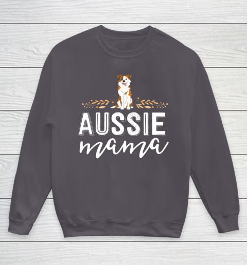 Dog Mom Shirt Aussie Mama Dog Mom Shirt For Women Australian Shepherd Youth Sweatshirt 5