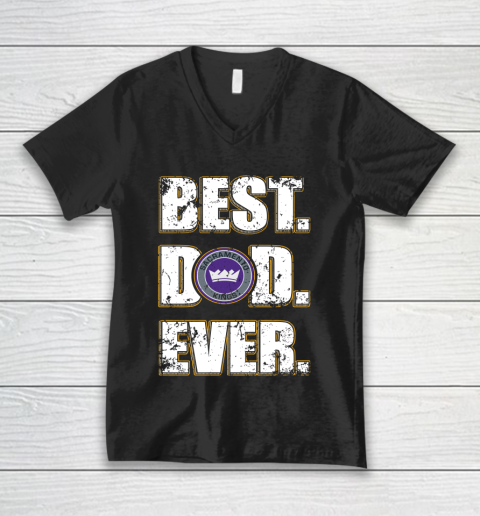 NBA Sacramento Kings Basketball Best Dad Ever Family Shirt V-Neck T-Shirt