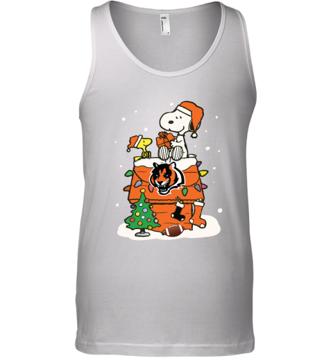 A Happy Christmas With Cincinnati Bengals Snoopy Tank Top