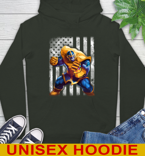 NFL Football Detroit Lions Thanos Marvel American Flag Shirt Hoodie 12