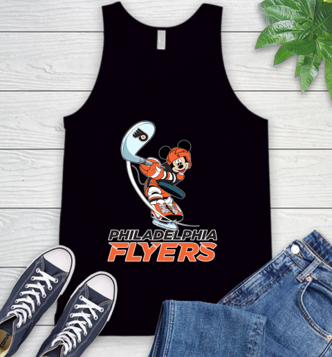NHL Hockey Philadelphia Flyers Cheerful Mickey Mouse Shirt Tank Top
