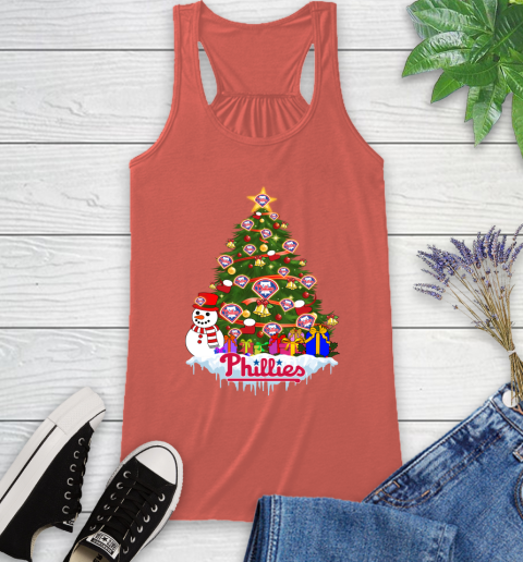 Philadelphia Phillies Merry Christmas MLB Baseball Sports Racerback Tank 4