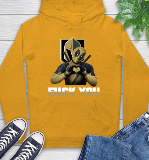 NHL Vegas Golden Knights Deadpool Love You Fuck You Hockey Sports Hoodie 2