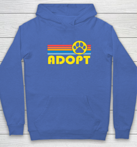 Rescue Animal Adoption Adopt Cat or Dog Vintage Retro Sunset Hoodie 6