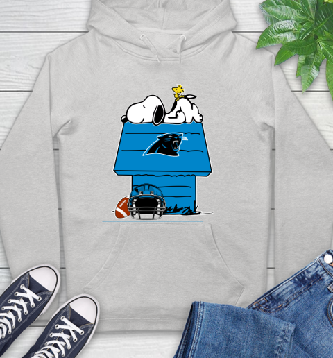 Carolina Panthers NFL Football Snoopy Woodstock The Peanuts Movie Hoodie