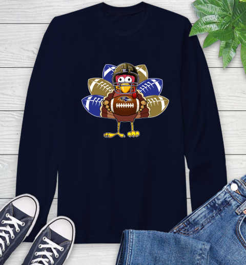 Baltimore Ravens Turkey Thanksgiving Day Long Sleeve T-Shirt 4