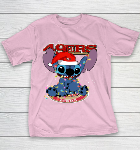 San Francisco 49ers NFL Football noel stitch Christmas Youth T-Shirt 5