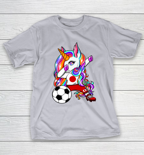 Dabbing Unicorn Japan Soccer Fans Jersey Japanese Football T-Shirt 18