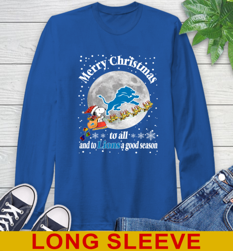 Detroit Lions Merry Christmas To All And To Lions A Good Season NFL Football Sports Long Sleeve T-Shirt 11
