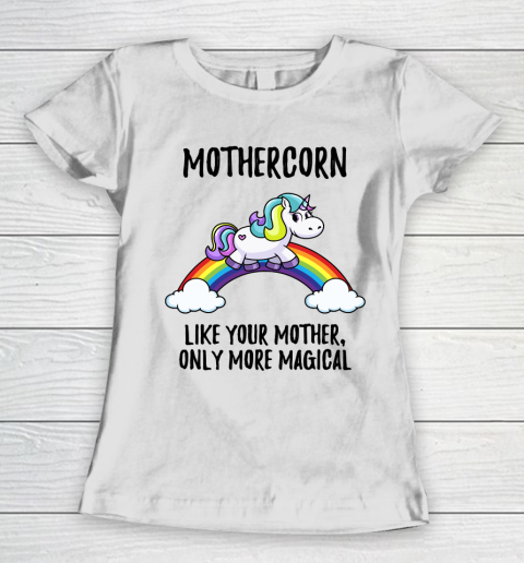 Mother's Day Funny Gift Ideas Apparel  Mother Unicorn T Shirt Women's T-Shirt