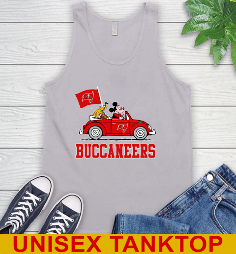 NFL Football Tampa Bay Buccaneers Pluto Mickey Driving Disney Shirt Tank Top 4