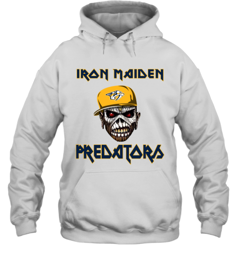 NHL Nashville Predators Iron Maiden Rock Band Music Hockey Sports 2XoBPFPn4PN hoodie 23 95 151514 front white