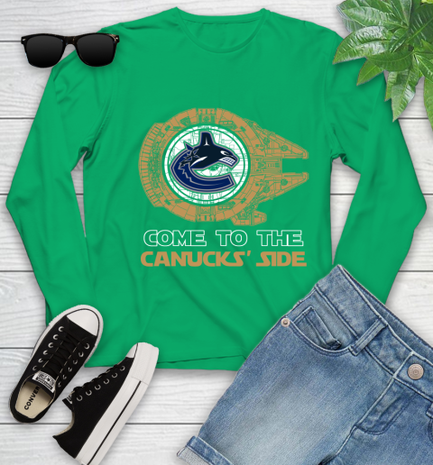 NHL Come To The Vancouver Canucks Wars Hockey Sports Youth Long Sleeve 7