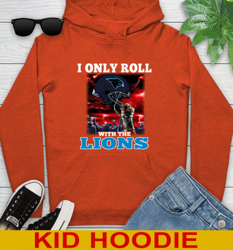 Carolina Panthers NFL Football I Only Roll With My Team Sports Youth Hoodie 4