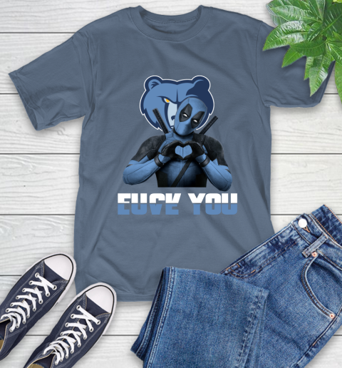 NBA Memphis Grizzlies Deadpool Love You Fuck You Basketball Sports T-Shirt 8