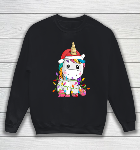 Unicorn Tree Christmas Sweater Xmas Pet Animal Lover Gifts Sweatshirt