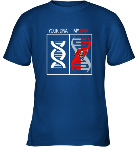 2og3 my dna is the tampa bay buccaneers football nfl youth t shirt 26 front royal