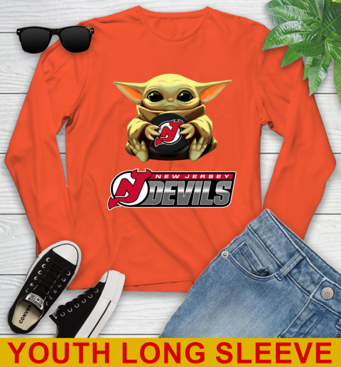 NHL Hockey New Jersey Devils Star Wars Baby Yoda Shirt 125