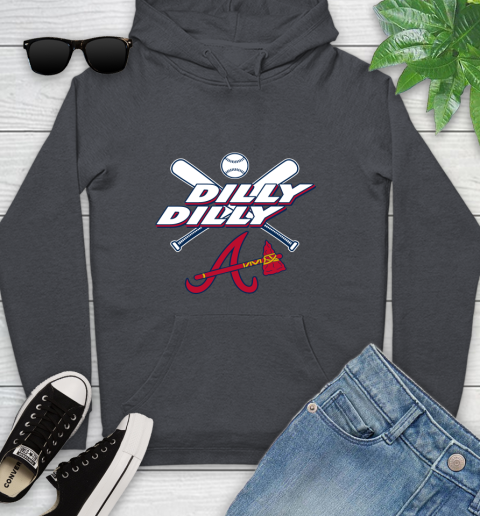 MLB Atlanta Braves Dilly Dilly Baseball Sports Youth Hoodie 8